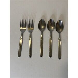 Cambridge PAIGE Stainless Glossy Silverware  Flatware Set Of 5
